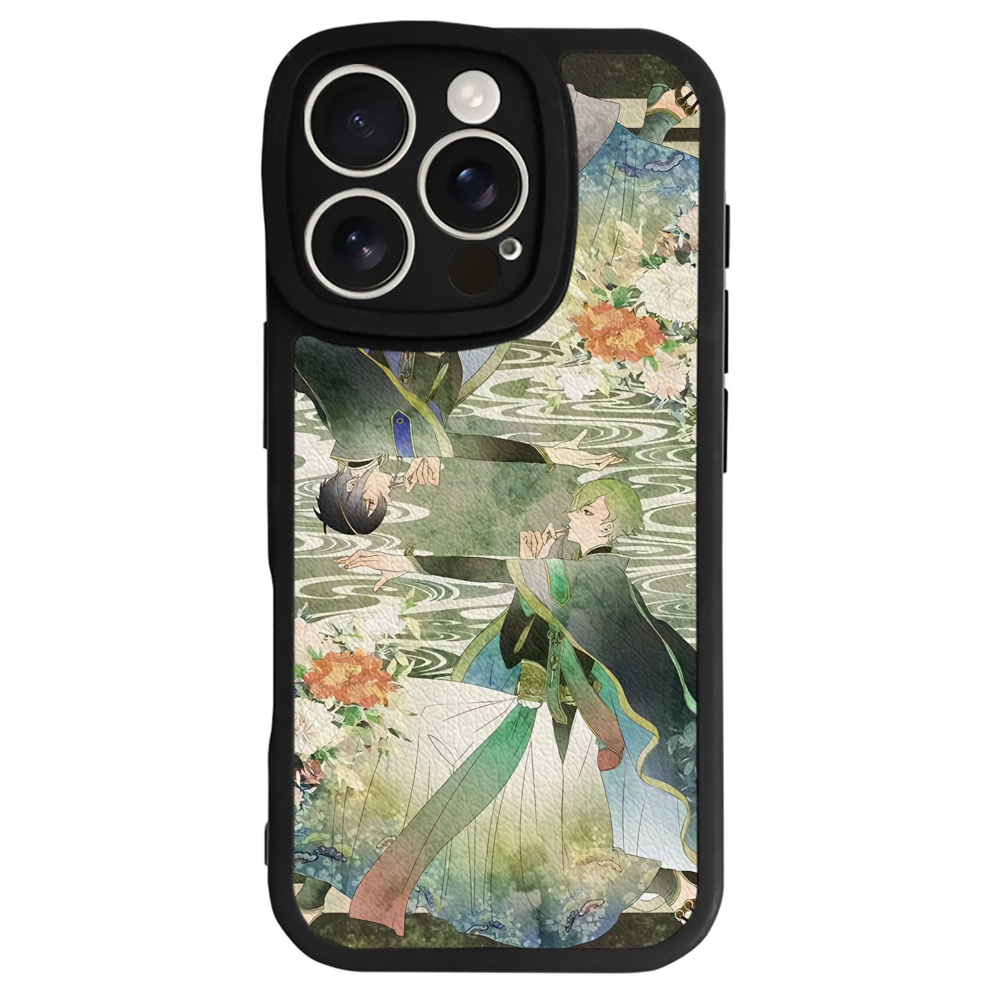 （画像用） 刀剣乱舞 Touken Ranbu 【iPhone 16シリーズ対応】シリコンスマホケース（レザー調） 材質：シリコン